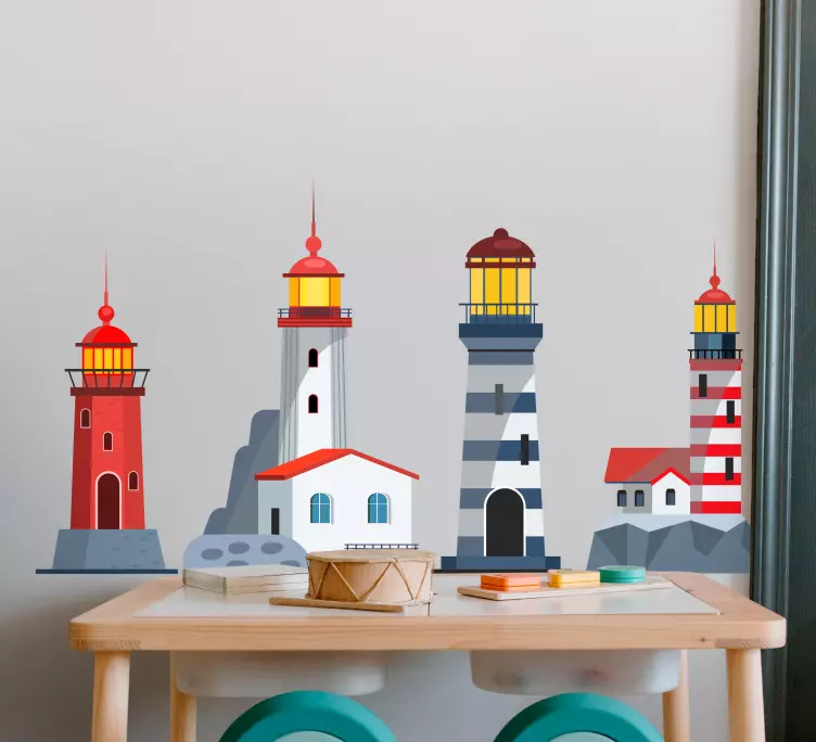 Morska naljepnica dječjeg svjetionika - TenStickers