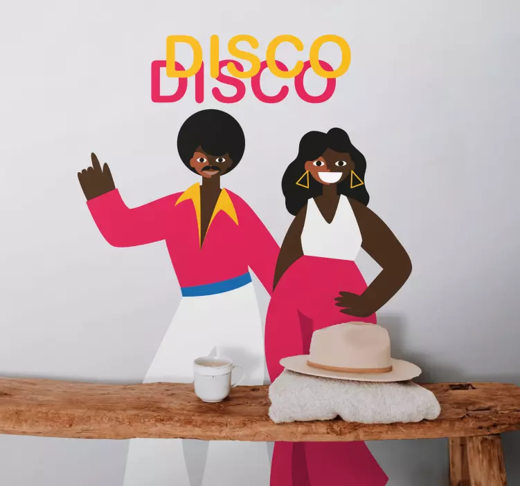 Naljepnice životinje disco plesni duo - TenStickers