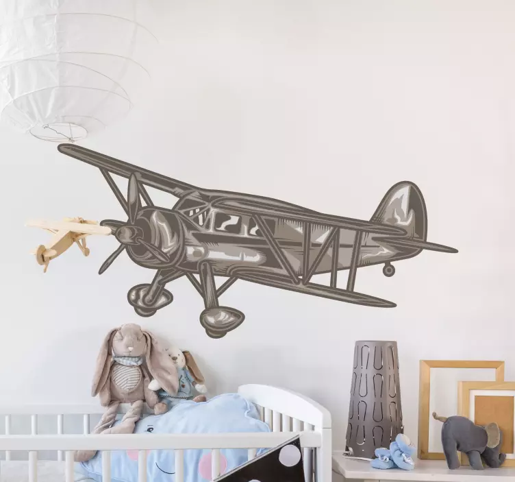 Naljepnice životinje dizajn starinskih zrakoplova - TenStickers