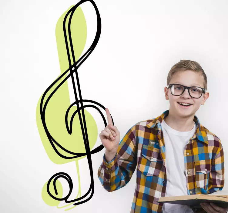 Naljepnice životinje naglasak glazbene note - TenStickers