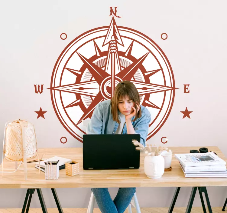 Naljepnice životinje nautički kompas - TenStickers
