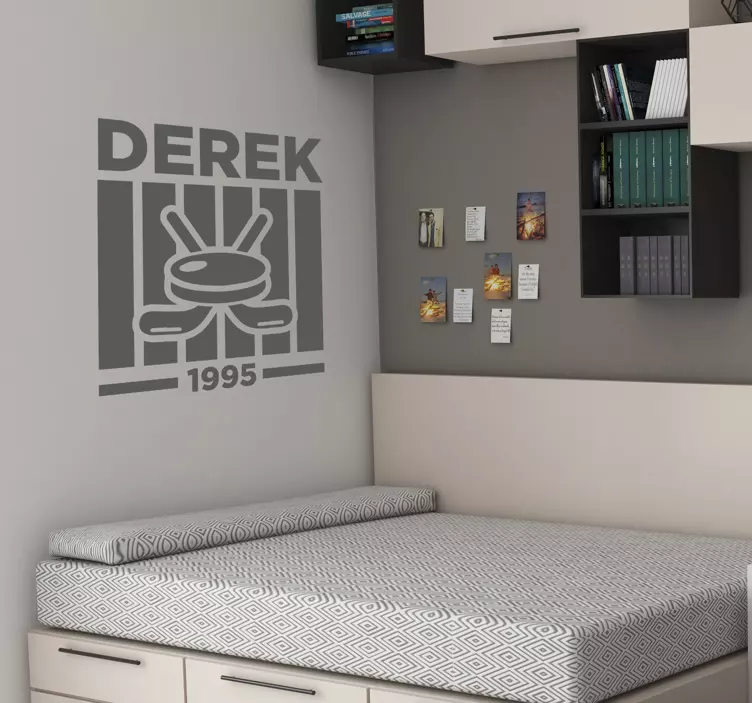 Naljepnica sporta personalizirani hokejaški amblem - TenStickers