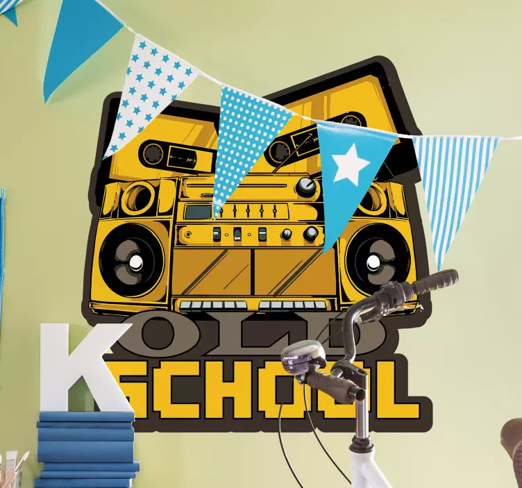 Naljepnice životinje retro zvučni sustav - TenStickers