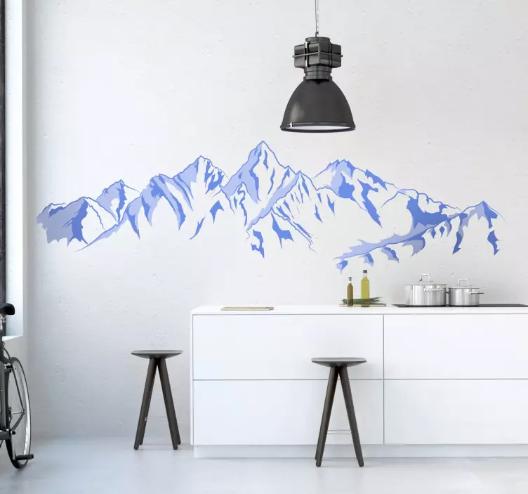 Naljepnice životinje vinilo decorativo montaña nevada - TenStickers