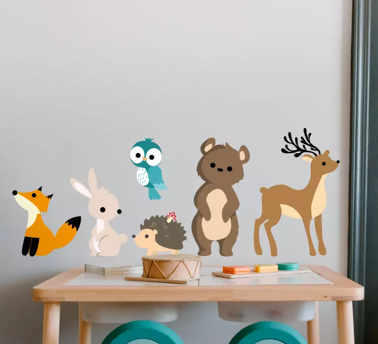 Naljepnica za bebe životinje dizajnira dječju spavaću sobu - TenStickers