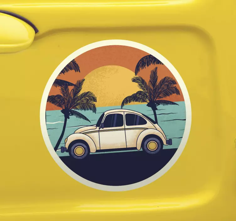 Dobrodošli u naljepnicu automobila iz 70-ih - TenStickers