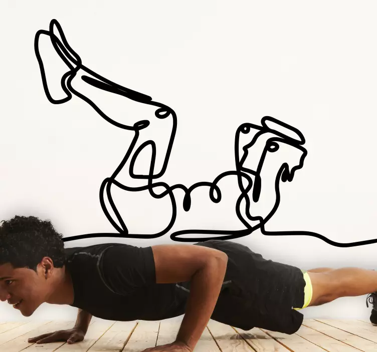 Zidna naljepnica drobljenja silueta - TenStickers