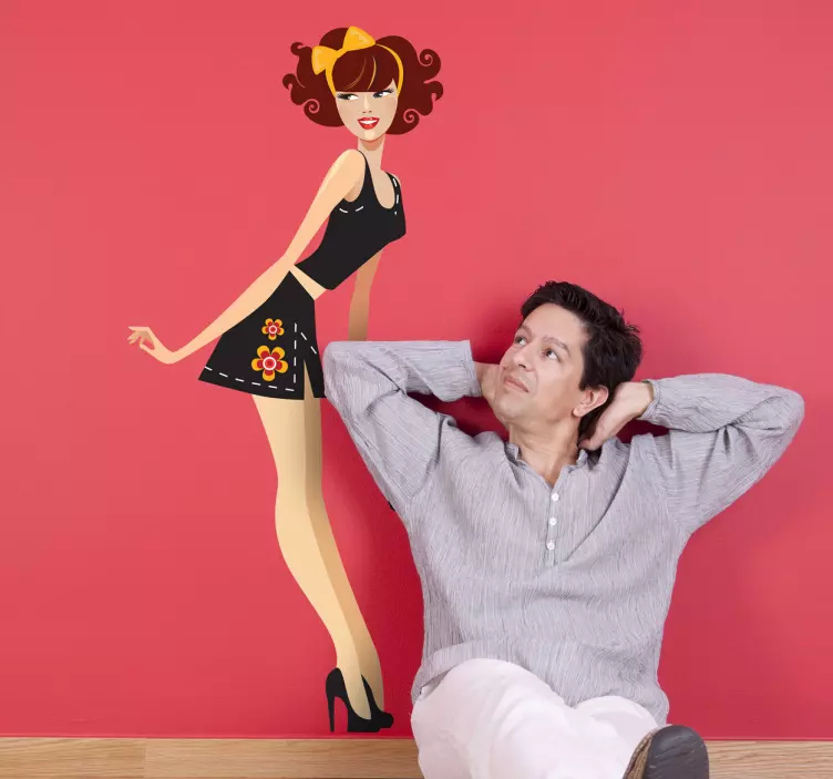 Elegantna ženska zidna naljepnica - TenStickers