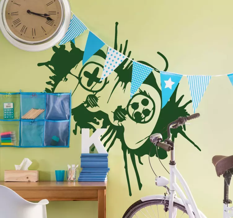 Naljepnica igračkog kontrolera u urbanom stilu - TenStickers