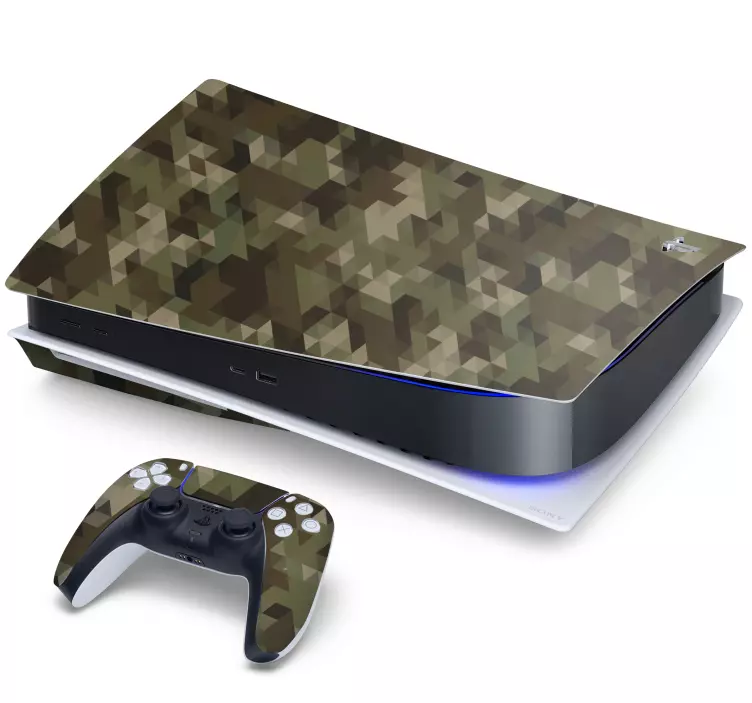 Naljepnica geometrijski camo ps5 - TenStickers