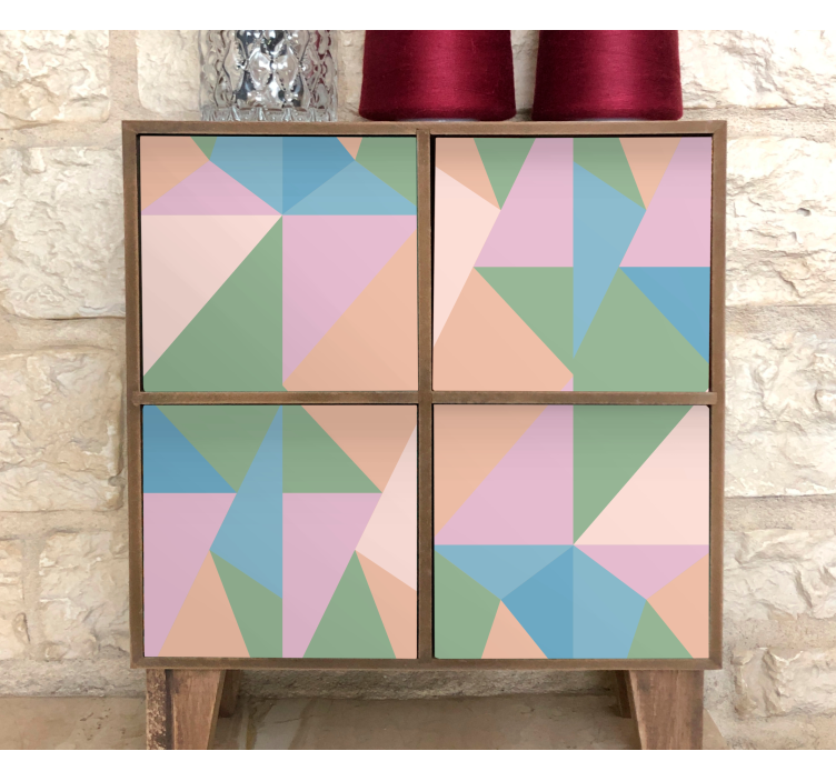 Geometrijska naljepnica apstraktni geometrijski motiv - TenStickers