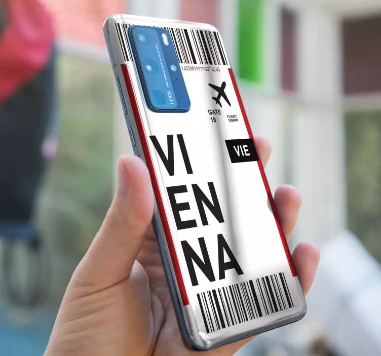 Huawei naljepnica ukrcajna karta za beč - TenStickers