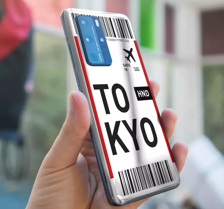 Huawei naljepnica izgled ulaznica za tokio - TenStickers