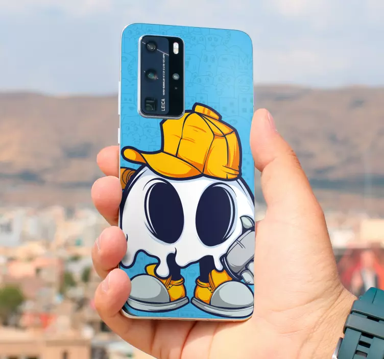 Huawei naljepnica figura duha sa šeširom - TenStickers