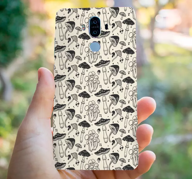 Huawei naljepnica uzorak s uzorkom gljiva - TenStickers