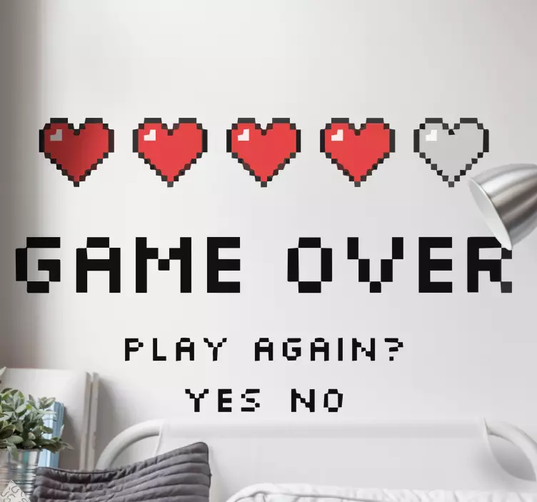 Igra pixel art igra stil igre playstation naljepnica - TenStickers