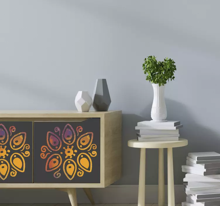 Naljepnica namještaja ikat bešavne uzorke - TenStickers