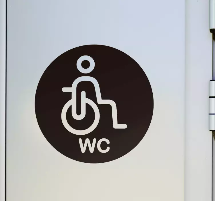 Ikona invalidnosti za naljepnicu za vrata wc-a - TenStickers