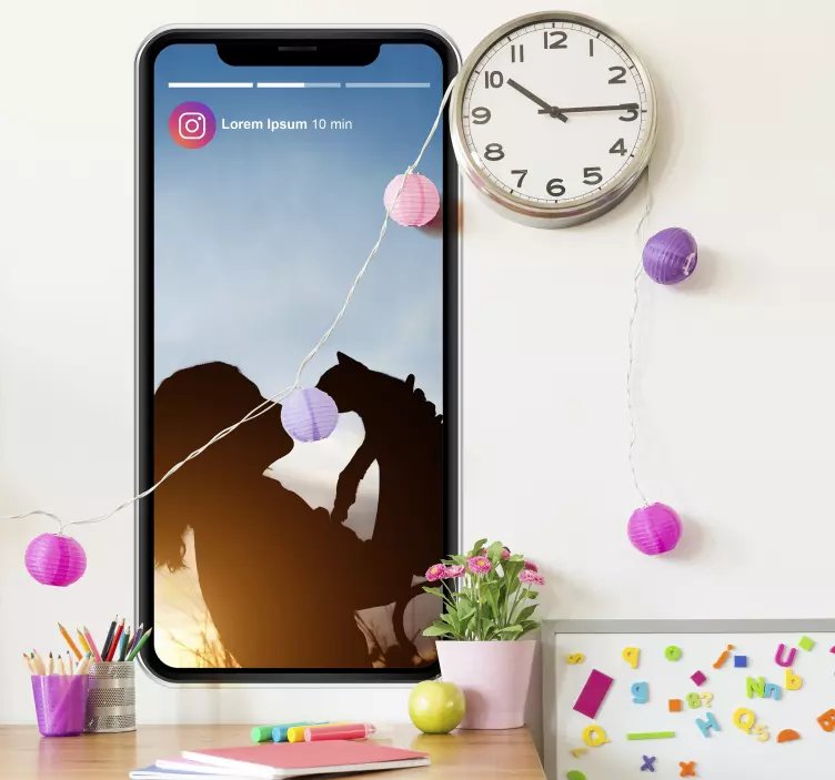 Instagram priča s foto personaliziranom naljepnicom - TenStickers