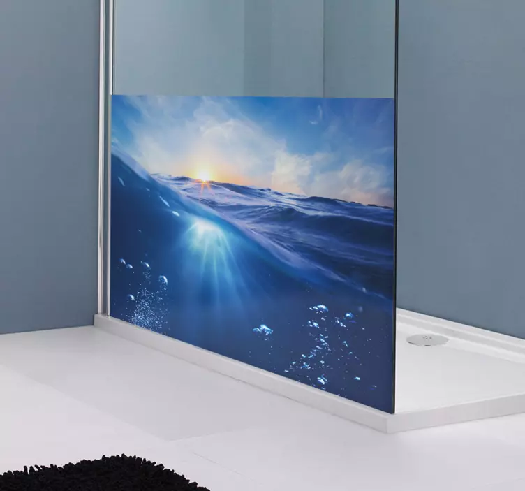 Ispod naljepnice staklene vode - TenStickers