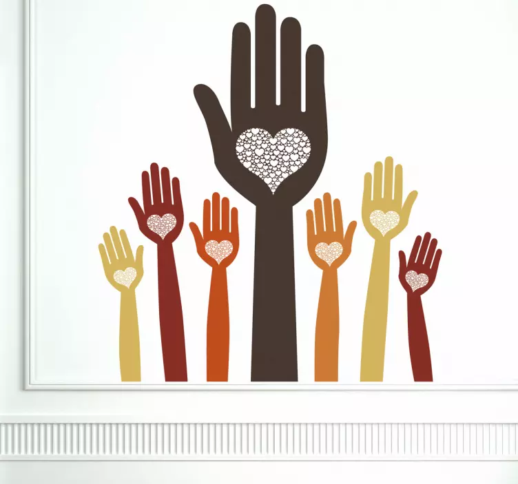 Izlog naljepnice srca - TenStickers