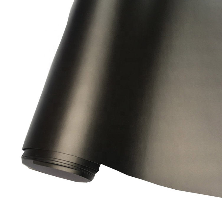 Jednobojna naljepnica za list crna - TenStickers