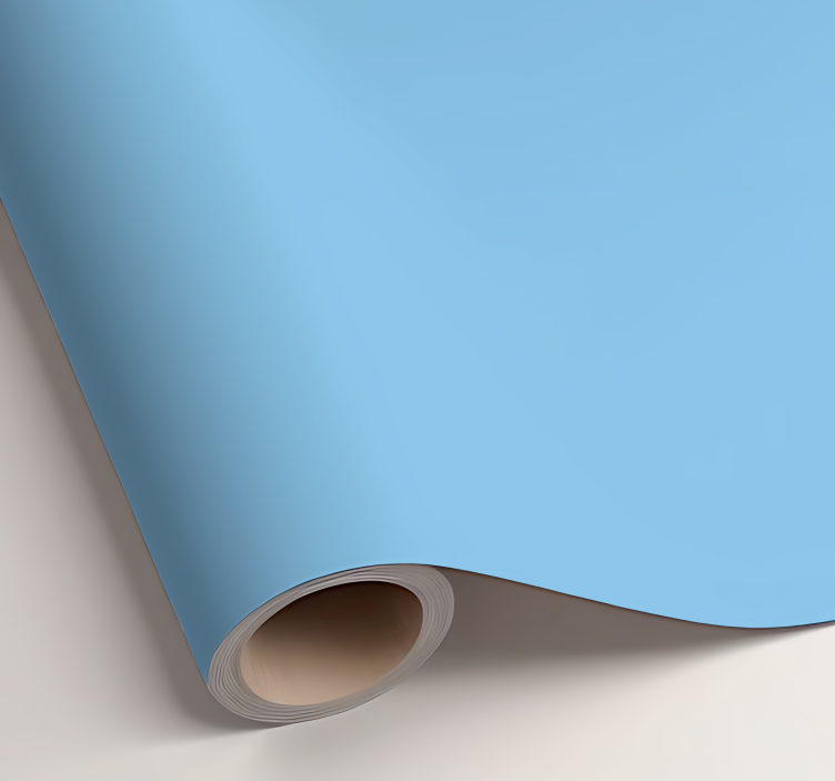 Jednobojna naljepnica za list mat nebesko plava - TenStickers