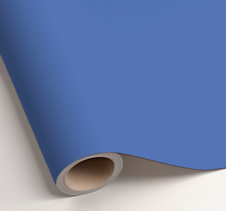 Jednobojna naljepnica za list mat plava - TenStickers