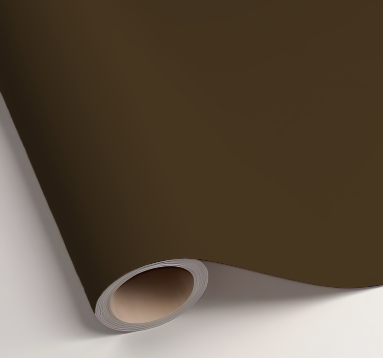 Jednobojna naljepnica za list mat smeđa - TenStickers