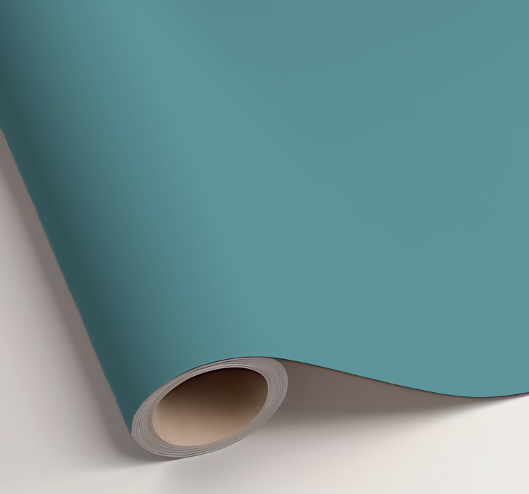 Jednobojna naljepnica za list mat tamno tirkizna - TenStickers