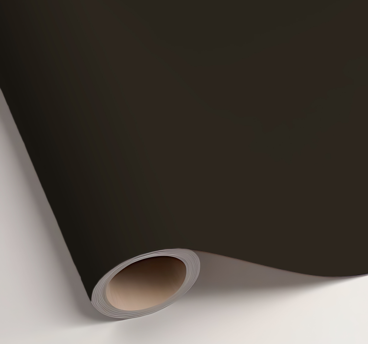 Jednobojna naljepnica za list mat tamnosmeđa - TenStickers