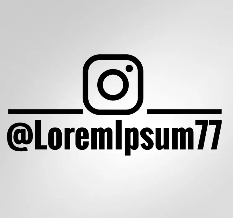 Naljepnica s personaliziranim instragramom dućana - TenStickers