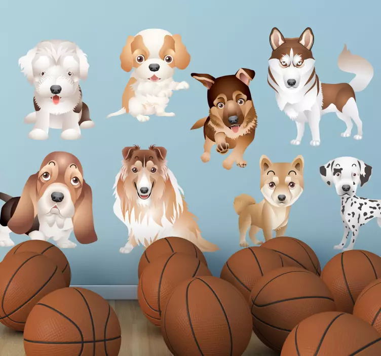 Kolekcija naljepnica štenad kluba - TenStickers