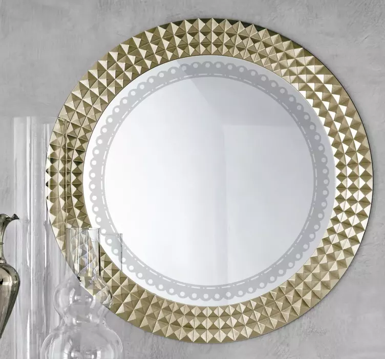 Krug obris ukrasnog naljepnice - TenStickers