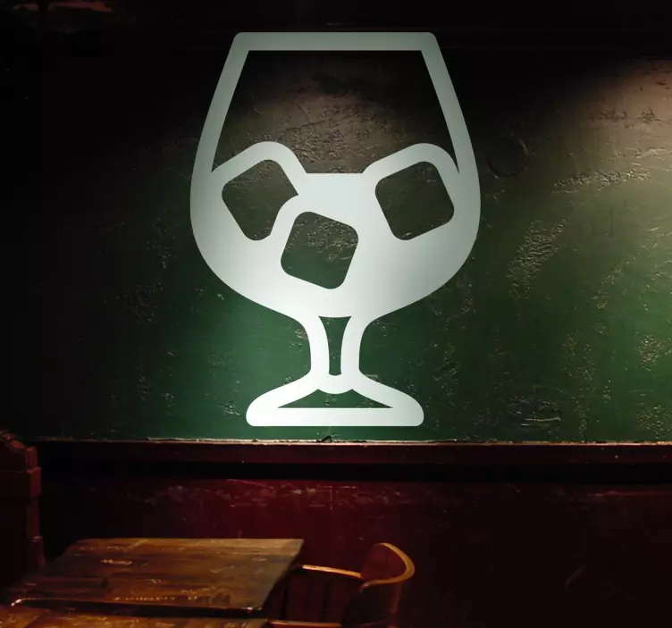 Led na staklenoj jednobojnoj naljepnici - TenStickers