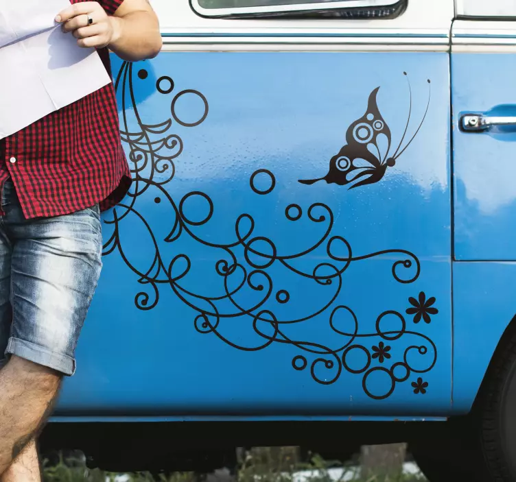 Naljepnica automobila na leptirima automobila - TenStickers