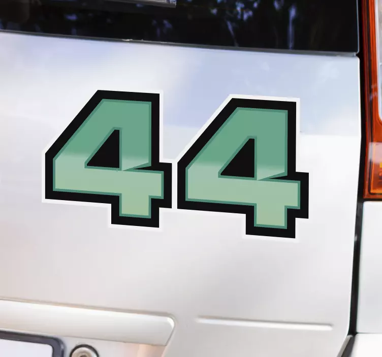 Naljepnica za automobile lewis hamilton 44 - TenStickers