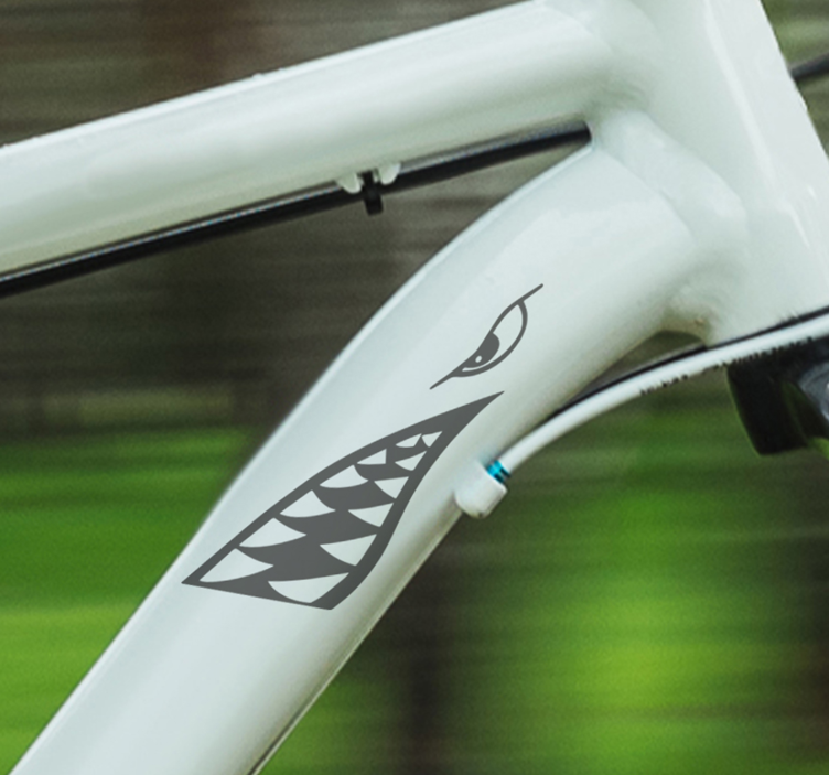 Lice morskog psa za naljepnicu za bicikl - TenStickers