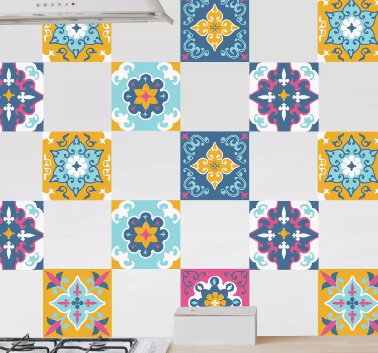 Naljepnica s pločicama ljeta uzorak - TenStickers