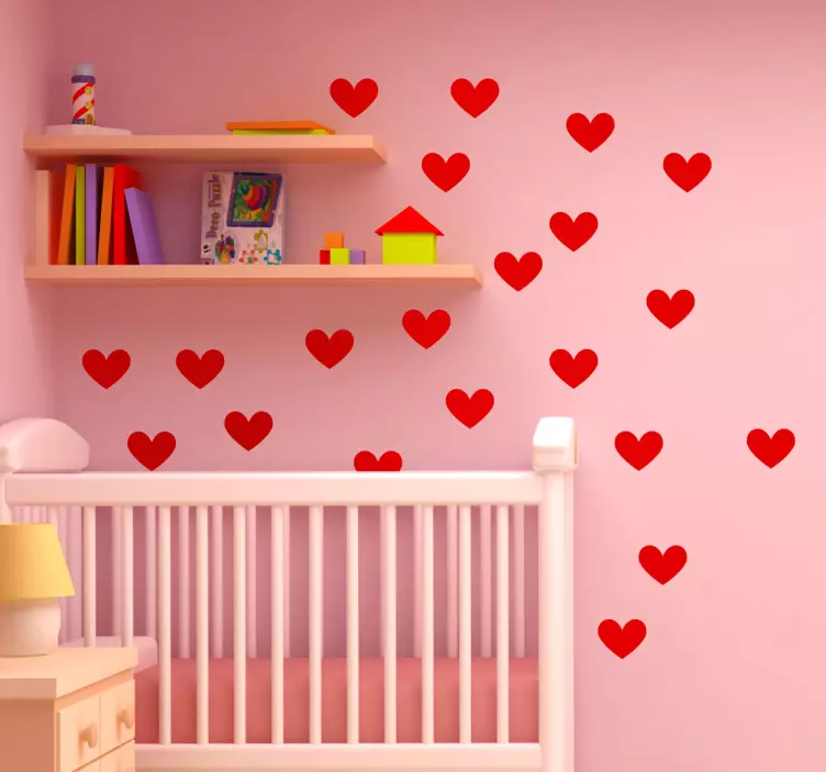 Ljubav srca djeca naljepnice - TenStickers