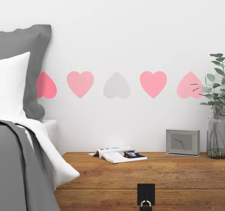 Naljepnica ljubavi srca granice valentinovo - TenStickers