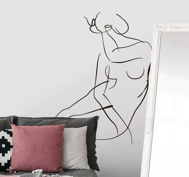 Naljepnica minimalistička umjetnička slika zidna umjetnost - TenStickers