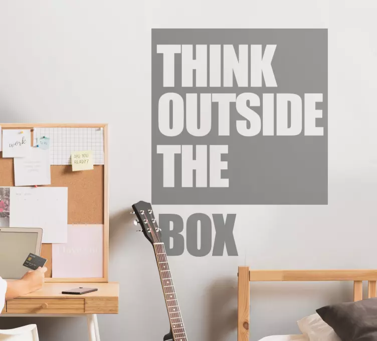 Mislite izvan okvira nadahnjujuće citati - TenStickers