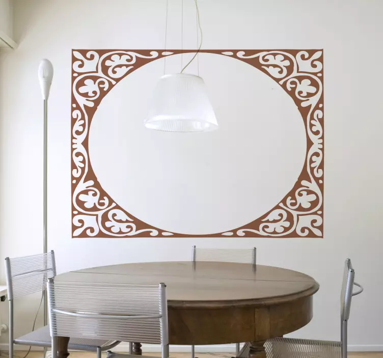 Moderna naljepnica ovalnog okvira - TenStickers