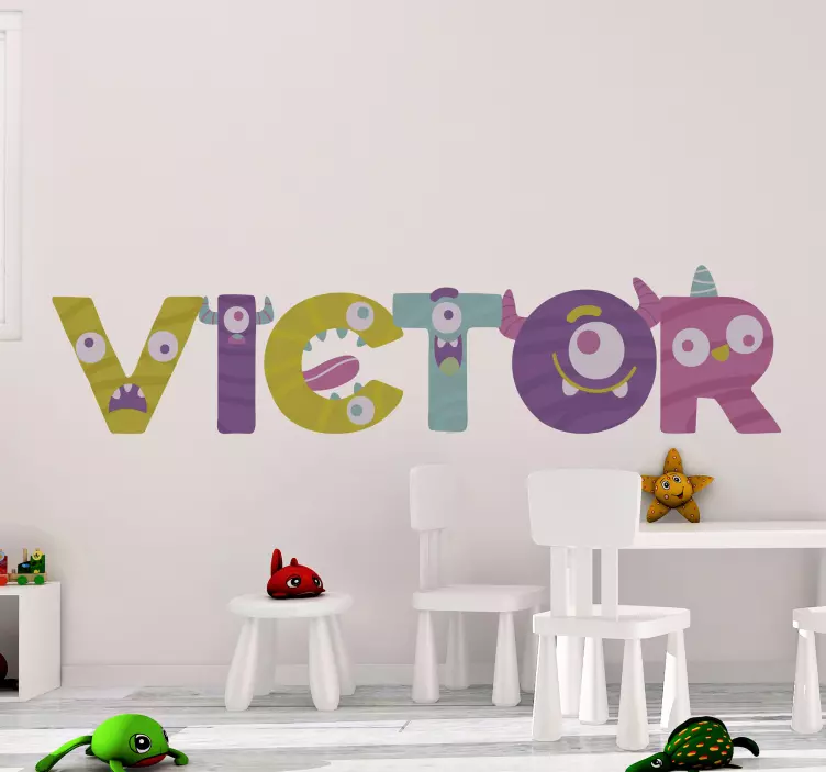 Monster font monster naljepnica - TenStickers