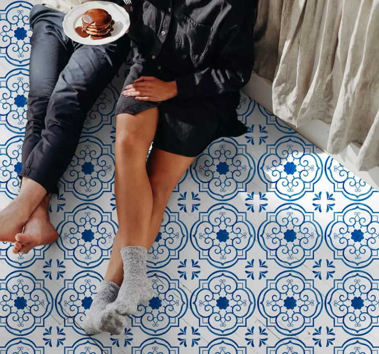 Naljepnica naljepnice s podnim mozaikom u vintage uzorku - TenStickers