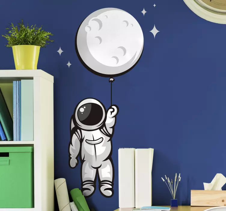 Naljepnica astronauta u svemiru - TenStickers