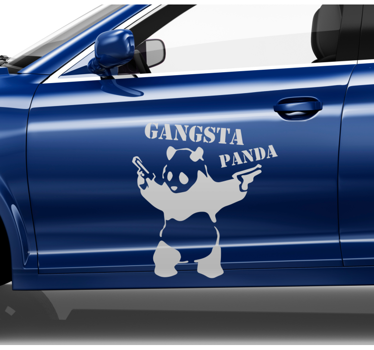 Naljepnica za automobil gangsta panda - TenStickers
