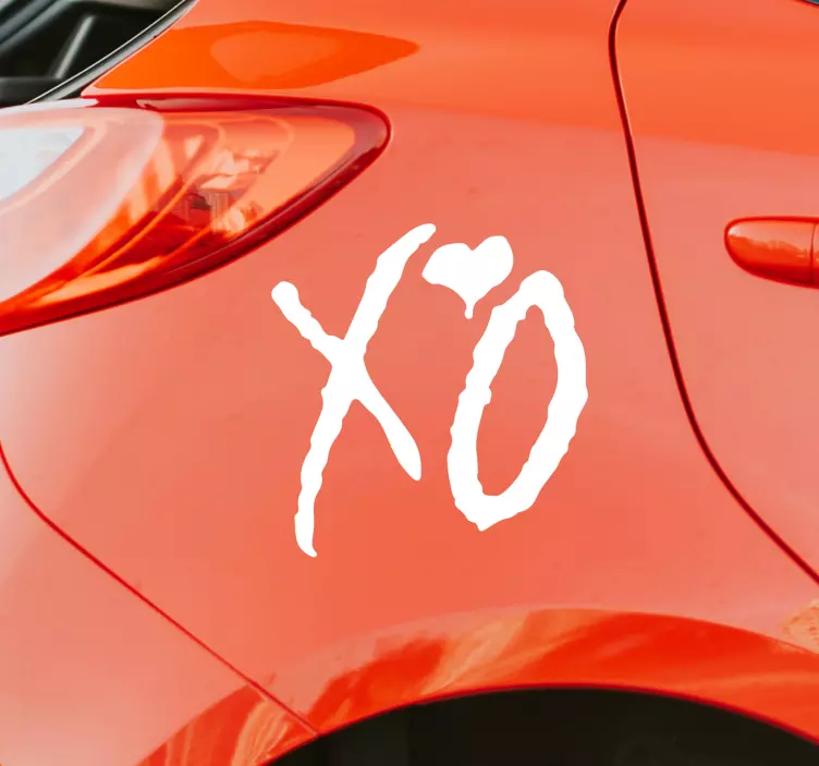 Naljepnica automobila logo xo marke - TenStickers