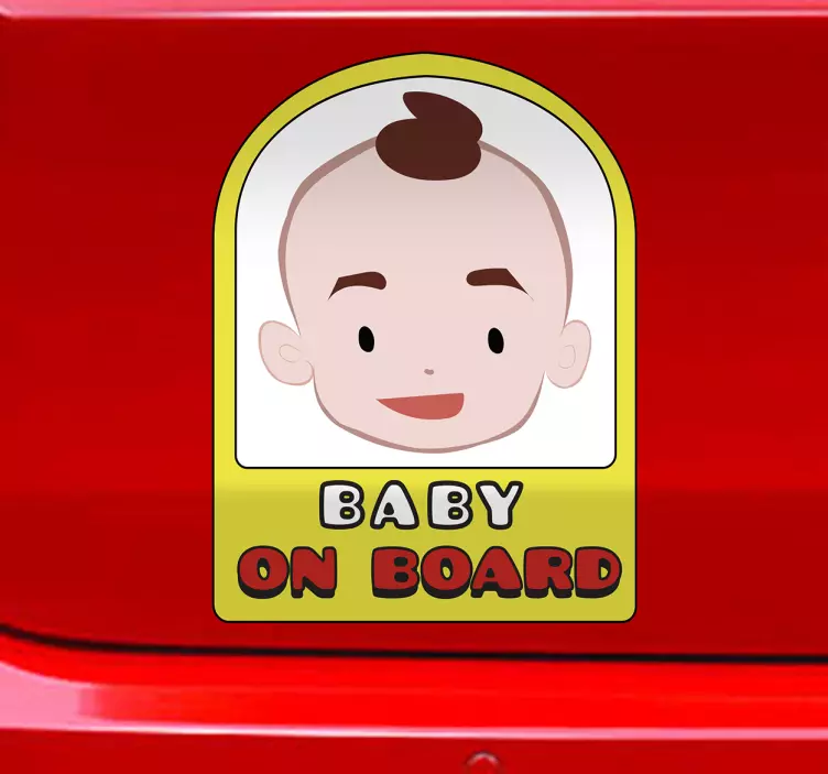 Naljepnica beba na brodu baby on board - TenStickers